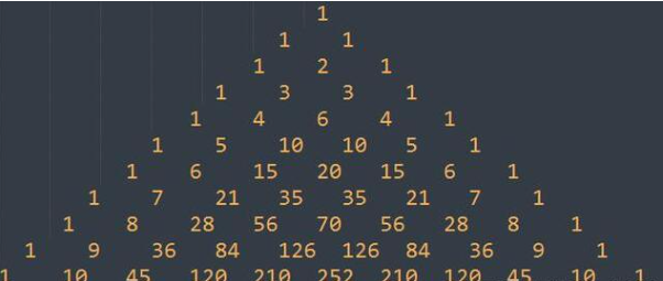 python编程教程:Python的杨辉三角(图2) python编程教程:Python的杨辉三角(图2)